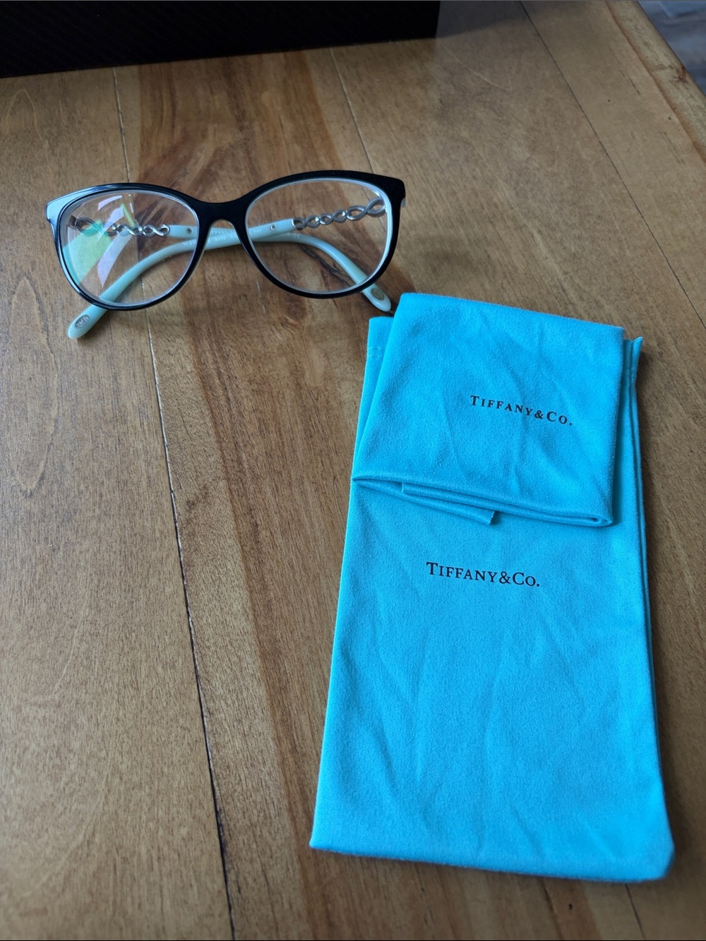 Tiffany & Co. Black & Abalone Frame Eyeglasses